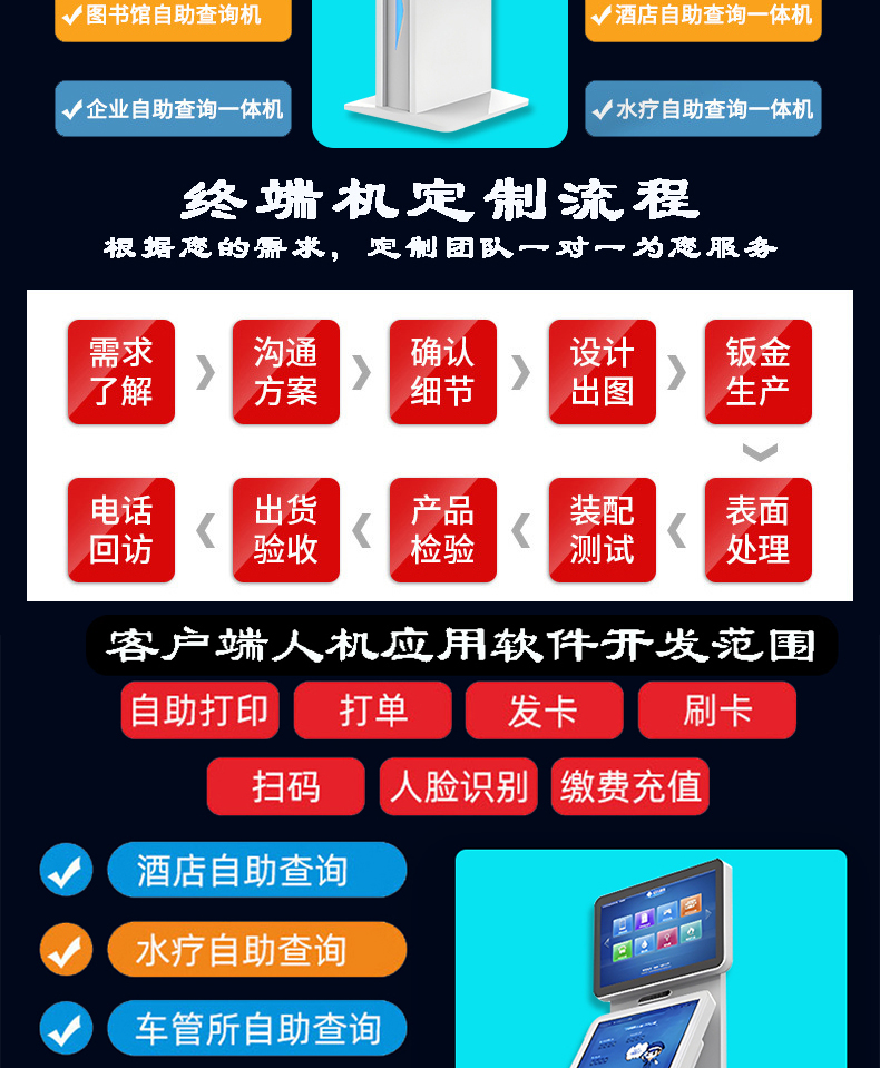 來訪人員自助登記管理系統(tǒng)多功能終端一體機(jī)定制加工客戶端應(yīng)用軟件開發(fā)